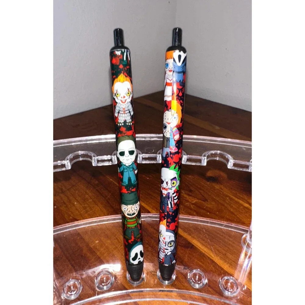 Horror cute dolls Characters Inkjoy Personalized Pens, Refillable gel pens, Viny